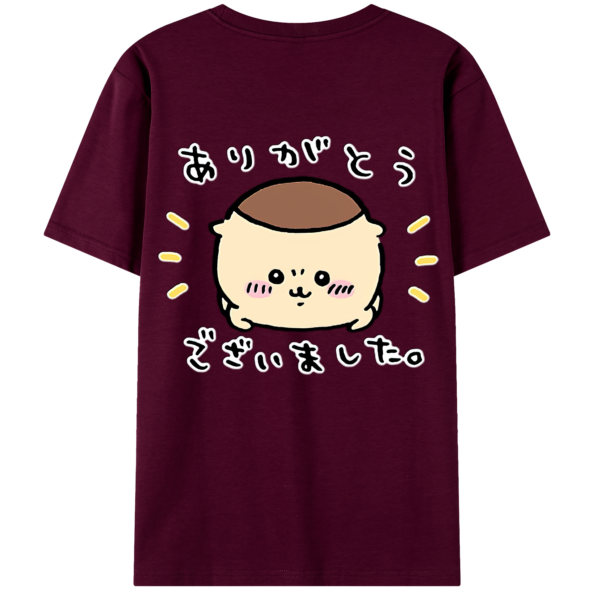 （画像用） ちいかわ くりまんじゅう Chii-kawa kuri manjū レディース半袖Tシャツ(バックプリント)